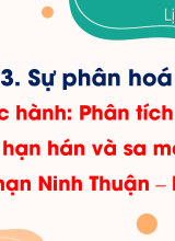 Bài 14. Thực hành Phân tích ảnh hưởng của nạn hạn hán và sa mạc hoá ở vùng khô hạn Ninh Thuận  Bình Thuận